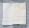 Linen swiss dot hemstitched towel