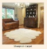 Long wool  Sheepskin Rug in White  Colour( Single Pelt )