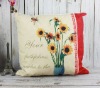 Lovely!! Back Cushion and Pillow with Sunflower (H11A2171)