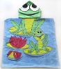 Lovely Frog printing children hooded towel