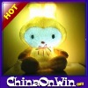 Lovely Rabbit Yellow Decorative Pillow LED Pillow