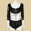 Lovely leather bolero and shorts