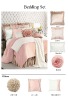 Lovely satin silk bedding set,home and hotel bedding set,decorative cushion,satin silk pillow 7pcs set(B190023)