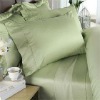 Luxury 6pcs Green Bamboo Bedding Set-Queen Size