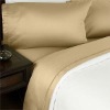 Luxury Golden 4pcs Silk/Satain Sheet Set-Single Size