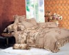 Luxury Home Bedding, Jacquard With Embroidery Bedlinen 6pcs Set,