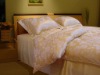 Luxury Silk/cotton Jacquard Bedding Set Pink
