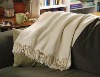 Luxury White Full Size 100%  Bamboo TV Throw