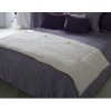 Luxury and Soft Black Blue Natural Silk Throw