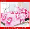 Luxury bedding sets/Reactive printing bed sheet set/Rose printing bedding set