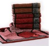 Luxury cotton towel yarn dyed