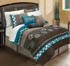 Luxury embroidery comforter set