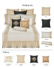 Luxury satin silk bedding set,home and hotel bedding set,decorative cushion,satin silk pillow 8pcs set(B190020)