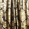Luxury satin silk curtain, antique jacquard silk curtain(B190080)