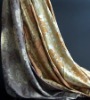 Luxury satin silk curtain, jacquard flowers pattern silk curtain(B190077)