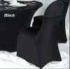 Lycra Spandex Chair Cover in Black Color With Spandex Band