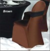 Lycra Spandex Chair Cover in Chocolate Color With Spandex Band