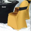 Lycra Spandex Chair Cover in Gold Color