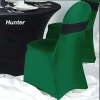 Lycra Spandex Chair Cover in Hunter Green Color With Spandex Band