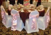 Lycra chair cover, Hotel chair cover, satin sash
