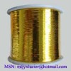 M type metallic yarn golden in ABS bobbins