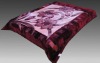 M121 super soft double bed flower deisgn printed 100% polyester mink blanket