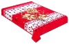 M228 Red raschel blanket