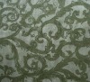 MINKY BAROQUE OLIVE GREEN CHENILLE FABRIC