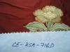 Machine Embroidered Silk Dupioni