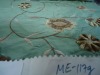 Machine Embroidered silk Dupioni