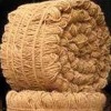 Machine twisted coir yarn