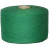 Manufacture of recycled color blended cotton/polyester yarn