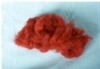 Manufacturer long-term supply offer high tenacity and red Polyester  Fiber size in 2.5D*51/65MM