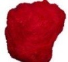 Manufacturer long-term supply  offer high tenacity and red Polyester recyclable fiber  size in 14D*38/102MM