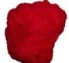 Manufacturer long-term supply  offer high tenacity and red Polyester recyclable fiber  size in 14D*38/102MM