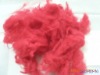 Manufacturers offer high tenacity and red Polyester staple Fiber size in 4D*32MM