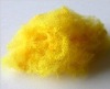 Manufacturers offer high tenacity andyellow  Polyester staple Fiber size in 1.5D*38MM