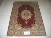 MedallionTurkish knots carpet 4X6foot high quality low price handknotted persian silk rug