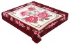 MeiYi hot selling 100% polyester korean style raschel blanket