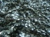 Melon seeds embroidery fabric on mesh ground
