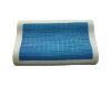 Memory foam pillow with cooling topper