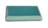 Memory foam pillow with cooling topper
