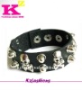 Men and Women Leather Bracelet with skull