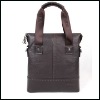 Men genuine cow leather casual tote bag