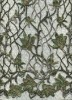 Mesh fabric embroidery fabric with handwork for dress