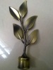 Metal curtain finials hardware