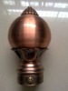 Metal curtain pole end