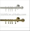 Metal curtain rod set & curtain accessory