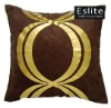 Metalic Faux Suede Cushion