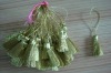 Metallic chainette fringe